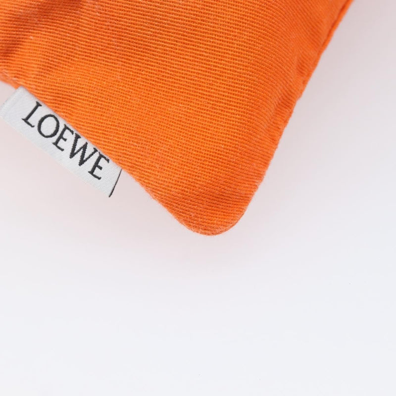 Loewe Paula Drawstring Printed Canvas Orange Bag