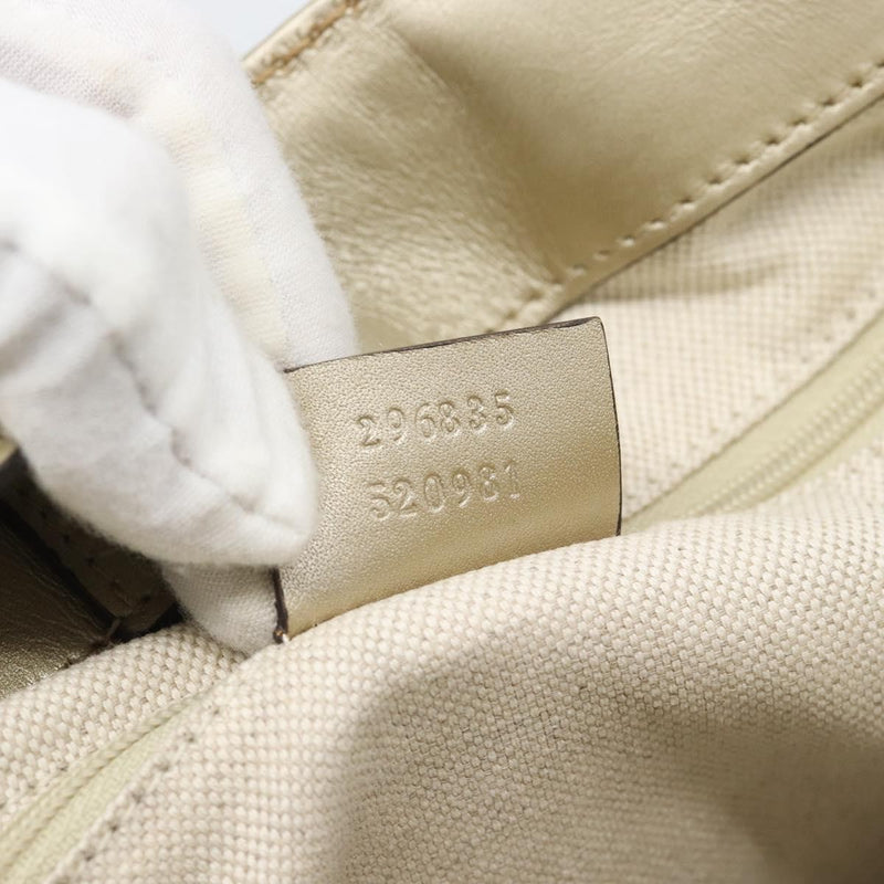 Gucci Sukey Top Handle Guccissima Leather Gold Bag