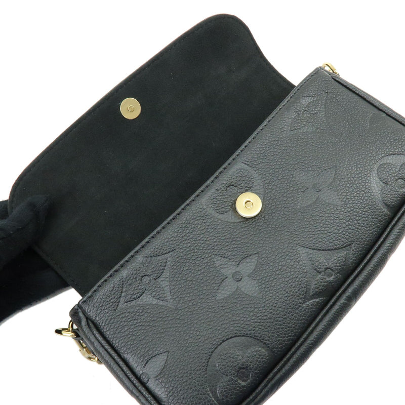 Louis Vuitton Ivy Wallet On Chain Monogram Empreinte Giant Black Leather Bag