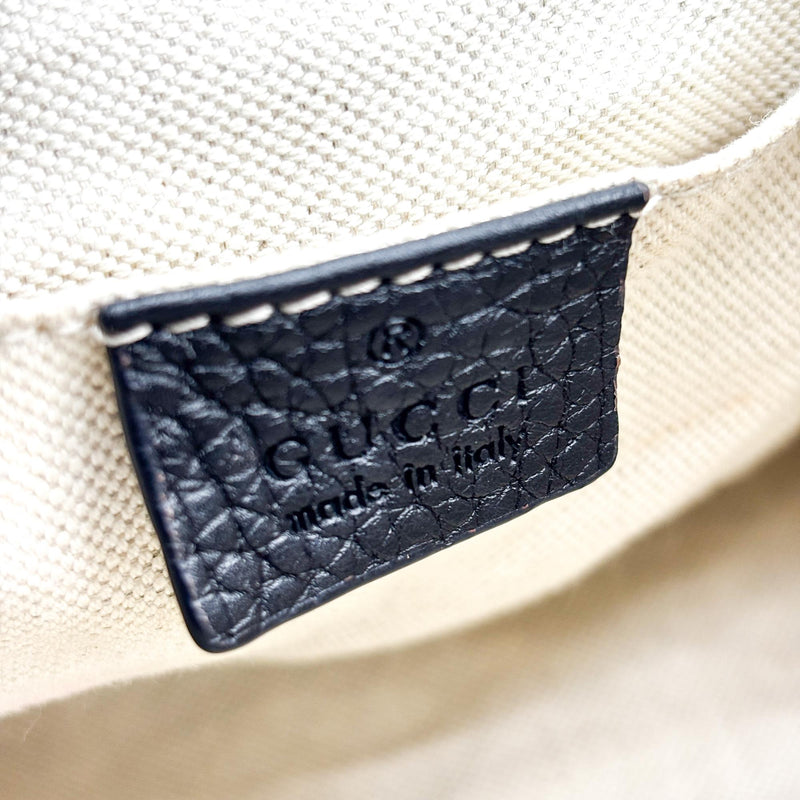 Gucci Gg Marmont Belt Matelasse Leather Black Calfskin Bag