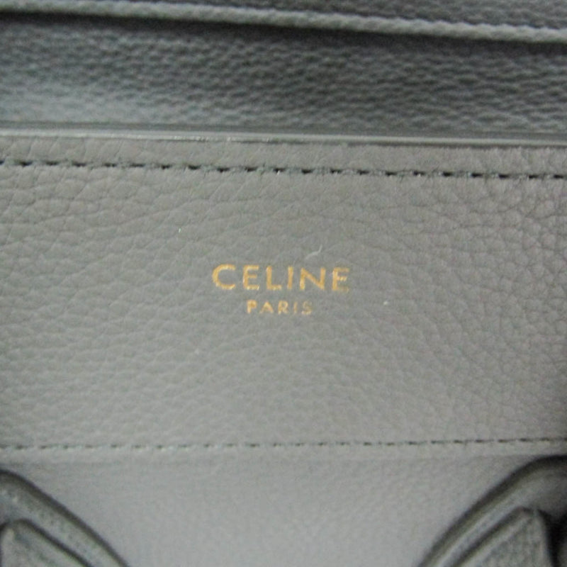 Celine Luggage Smooth Leather Gray Bag
