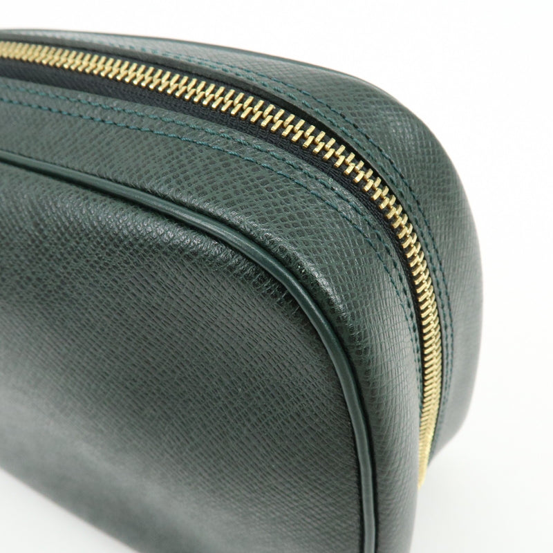 Louis Vuitton Toiletry Pouch Taiga Leather Green