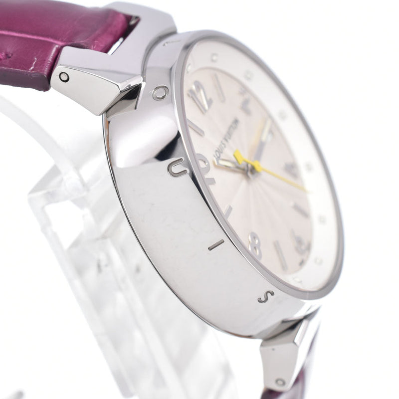 Louis Vuitton Tambour Quartz Stainless Steel And Monogram Vernis Watches