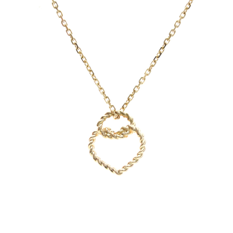 Cartier Torta Heart Pendant 18k Rose Gold Pink_gold Bijoux