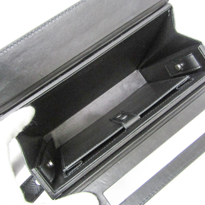 Bottega Veneta Trunk Top Handle Messenger Padded Leather Black