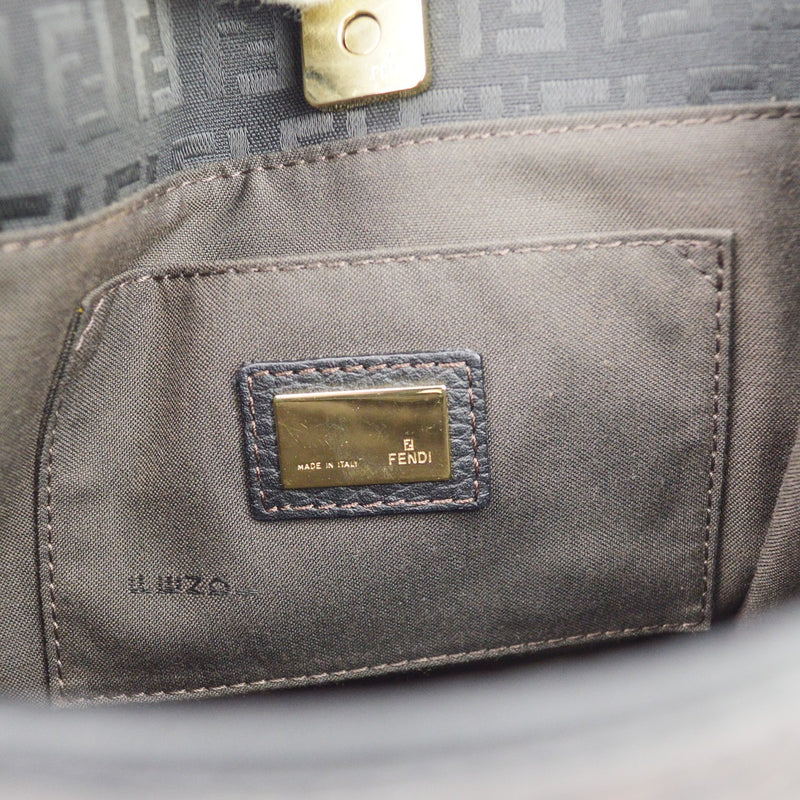 Fendi Vintage Zucchino Canvas Black Bag
