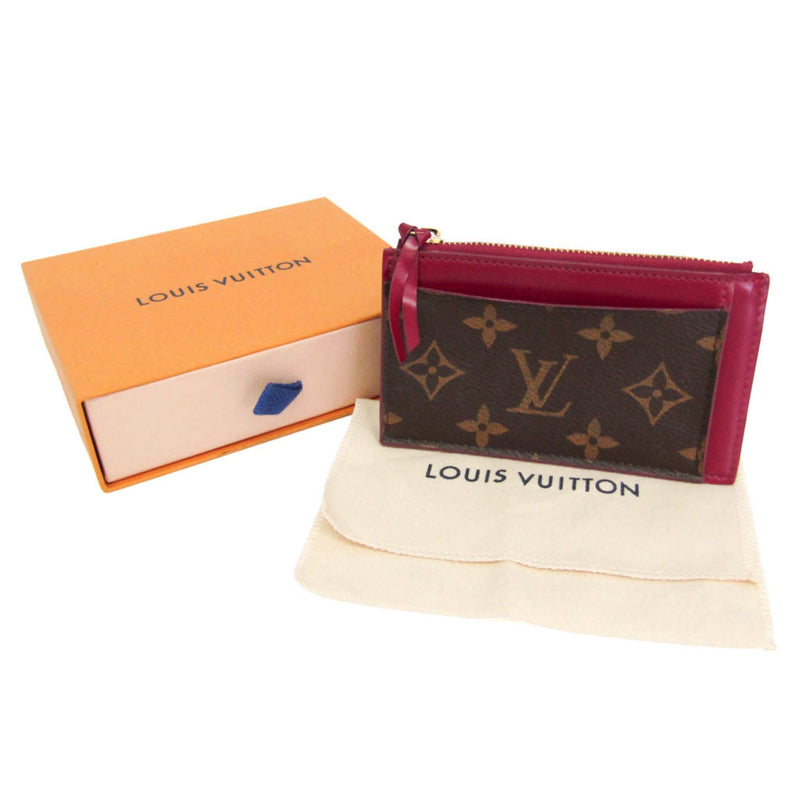 Louis Vuitton Zipped Card Holder Nm Monogram Canvas Brown Accessory