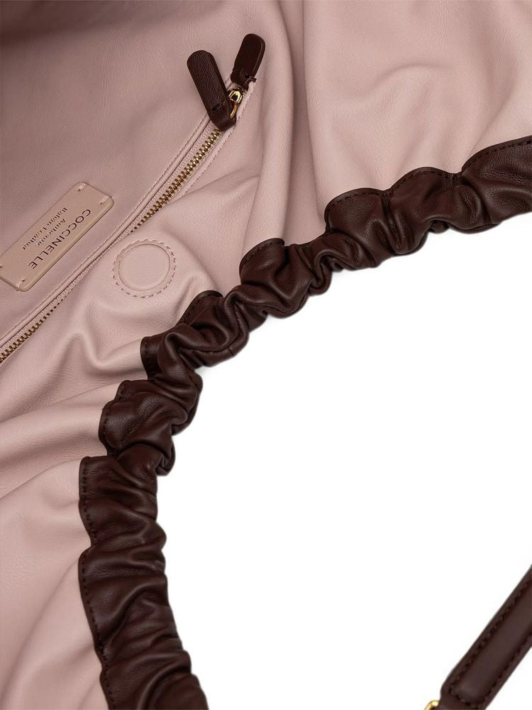 Coccinelle Shoulder Bag — Brown Bovine Leather