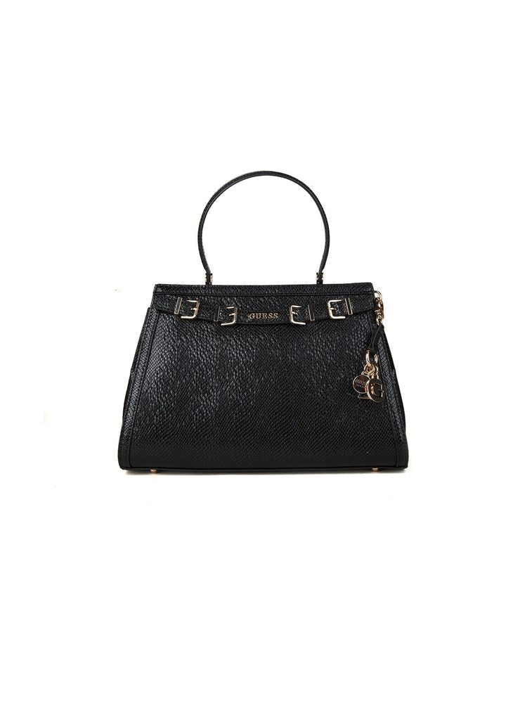 Guess Dovie Shoulder Bag — Black Polyurethane