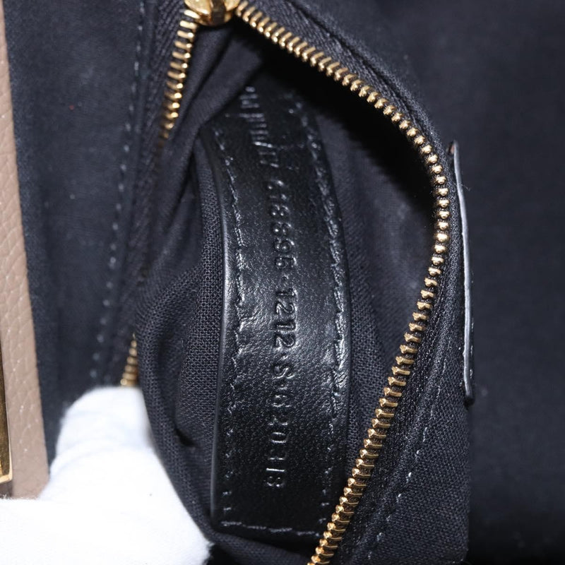 Balenciaga Cloud Clutch Leather Beige