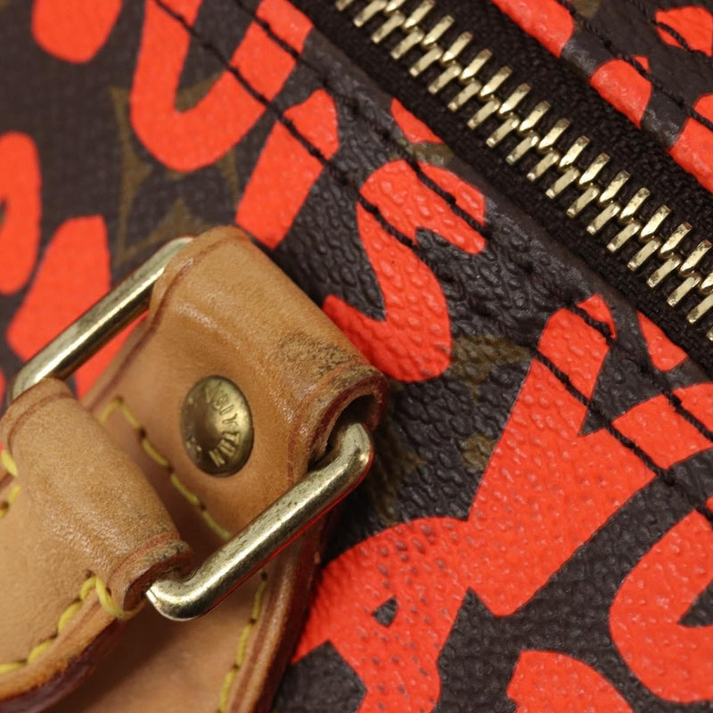 Louis Vuitton Speedy Limited Edition Monogram Graffiti Orange Canvas Bag