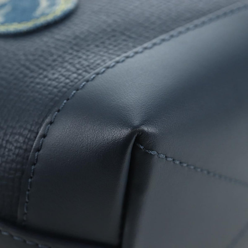 Louis Vuitton Nigo Japanese Cruiser Monogram Denim And Taurillon Leather Blue Canvas Bag