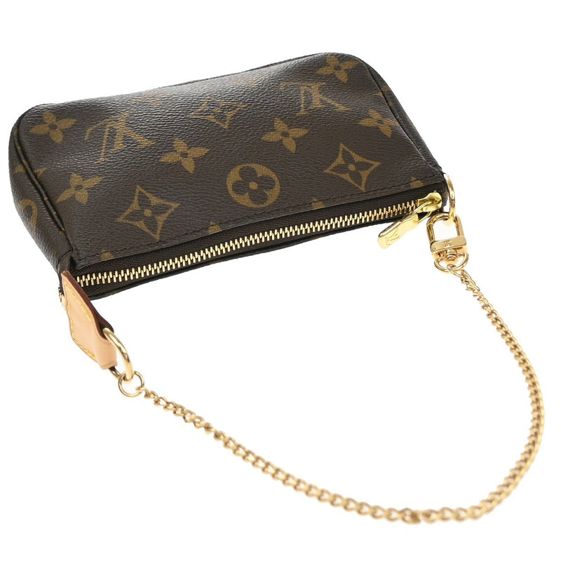 Louis Vuitton Mini Pochette Accessoires Canvas Brown Bag