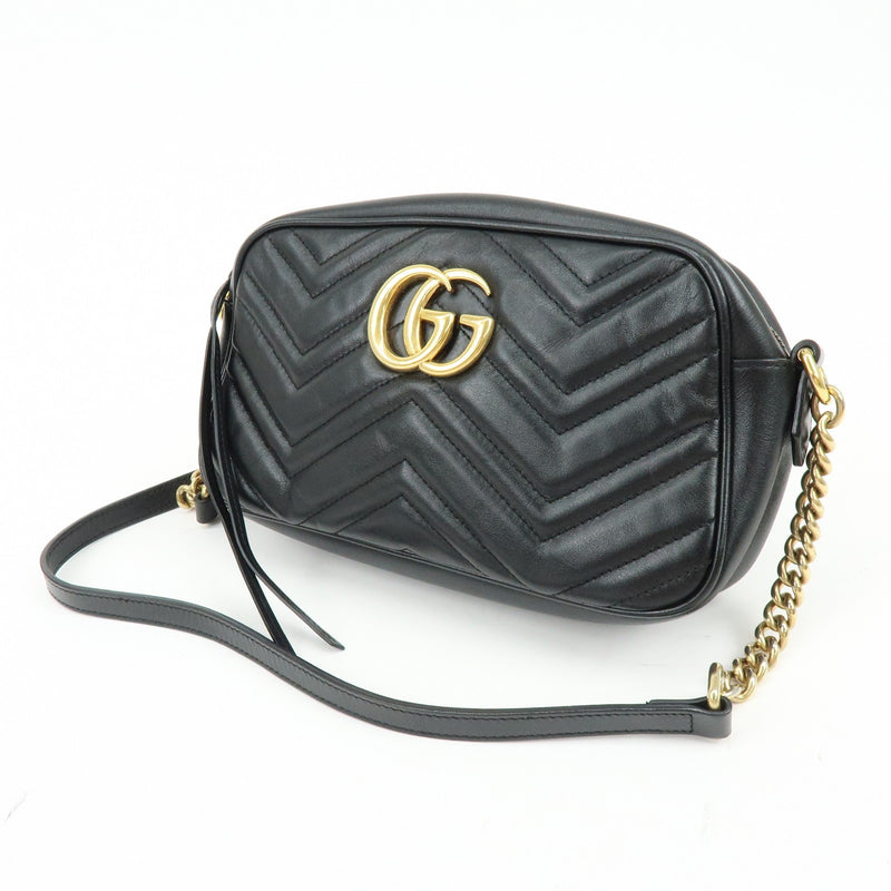 Gucci Gg Marmont Matelasse Leather Black Bag