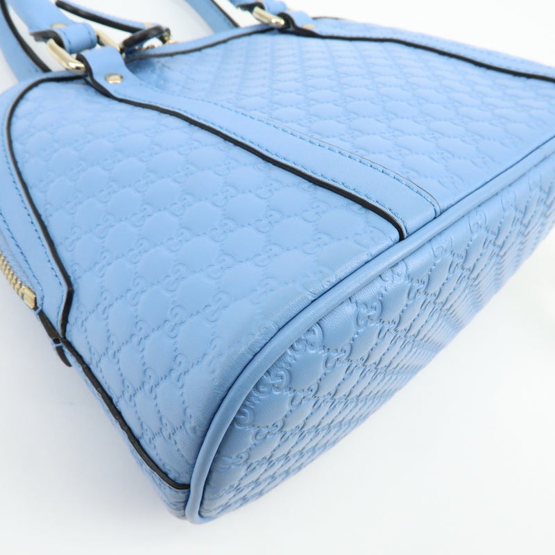 Gucci Convertible Dome Satchel Microguccissima Leather Blue