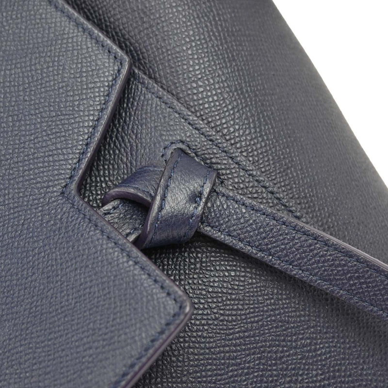 Celine Belt Textured Leather Blue Bag