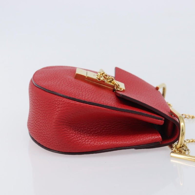 Chloe Drew Leather Red Bag