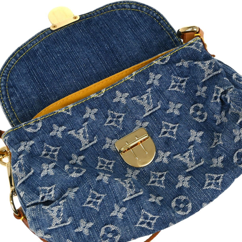 Louis Vuitton Pleaty Denim Blue Denim_jeans Bag