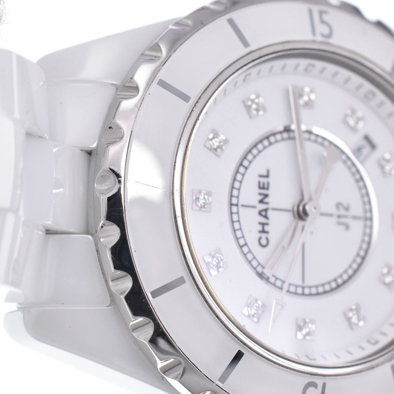 Chanel J12 Quartz Ceramic And Stainless Steel With Diamond Markers Watches