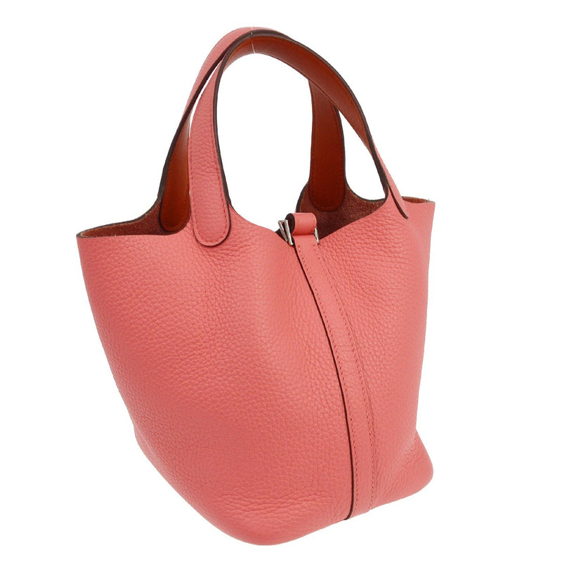 Hermes Picotin Lock Clemence Pink Leather Bag