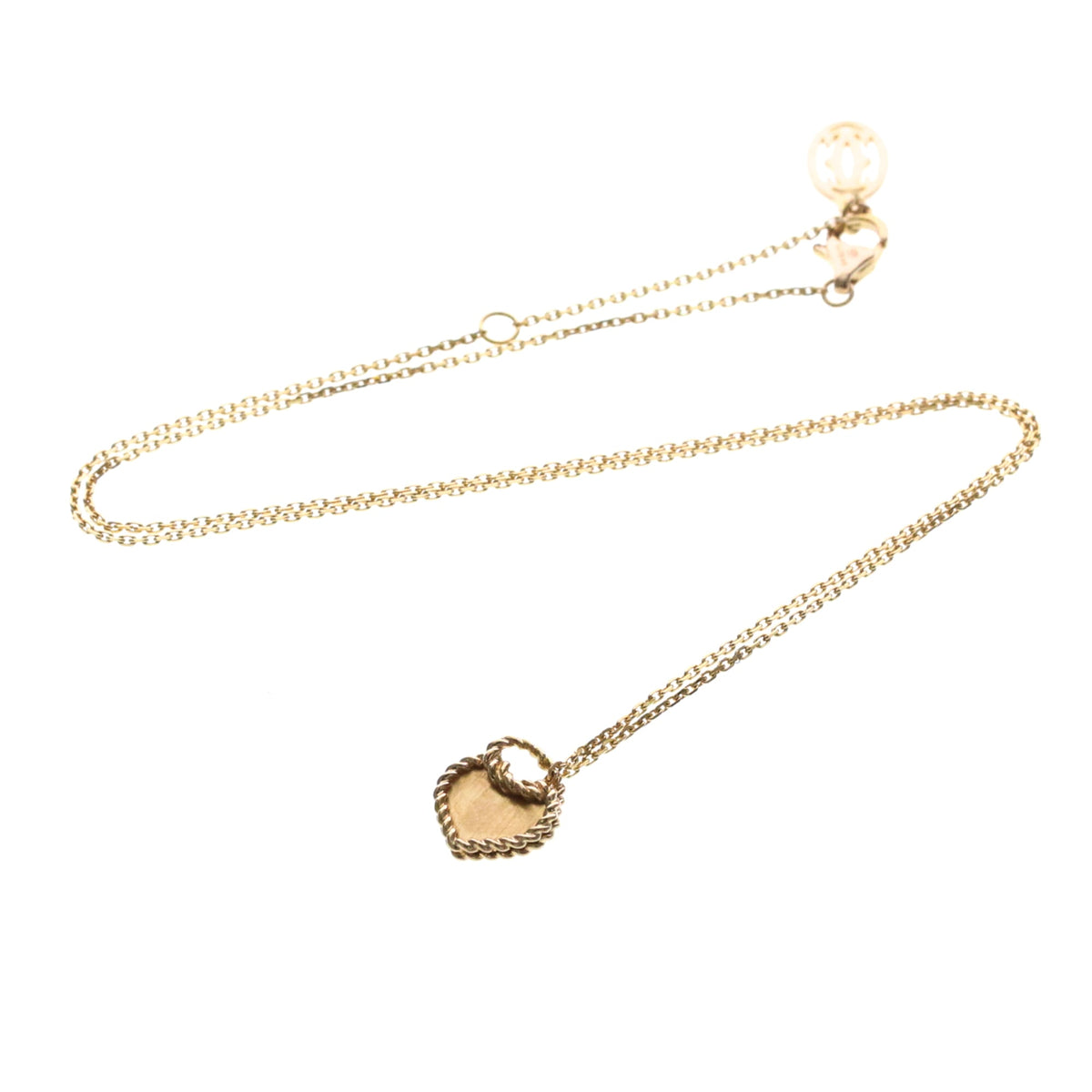 Cartier Torta Heart Pendant 18k Rose Gold Pink Pink_gold Bijoux