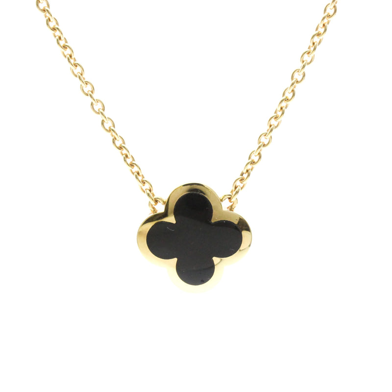 Van Cleef & Arpels Pure Alhambra Pendant 18k Yellow Gold And Onyx Yellow_gold Bijoux