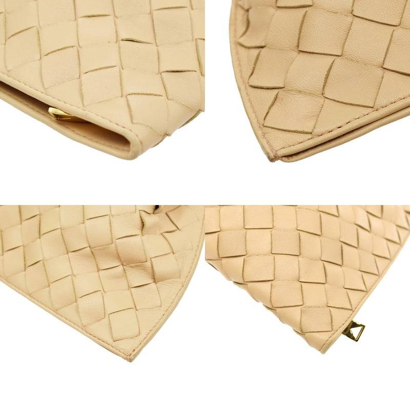 Bottega Veneta Bv Twist Intrecciato Nappa Beige Leather Bag