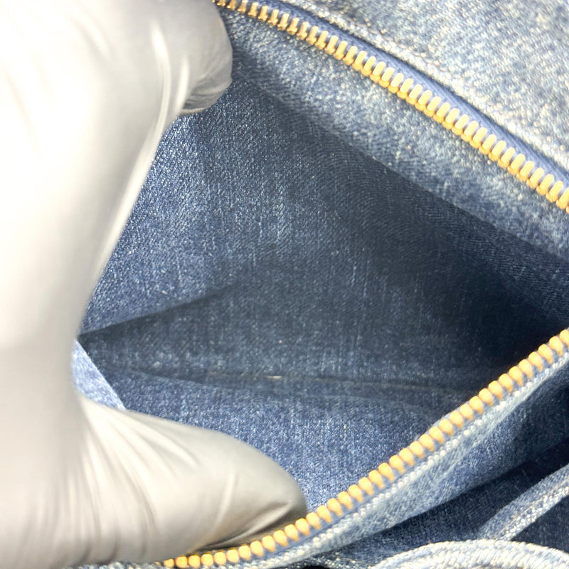 Prada Canapa Denim Blue Denim_jeans Bag