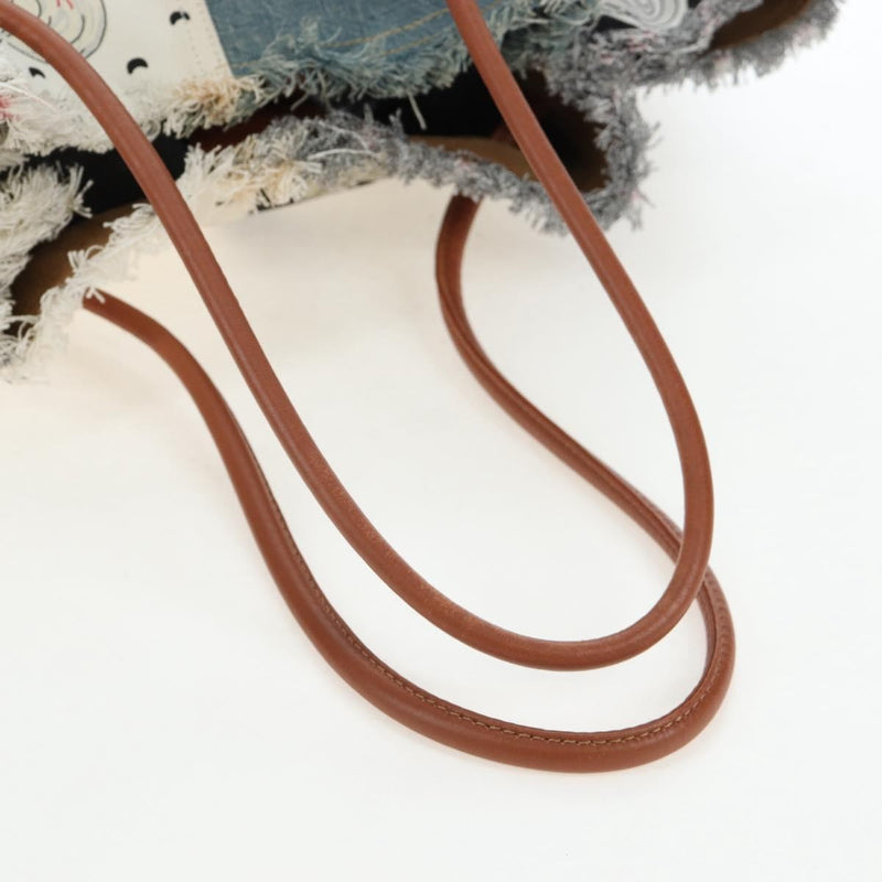 Loewe Paulas Ibiza Flamenco Knot Patchwork Denim And Leather Multicolour Denim_jeans Bag