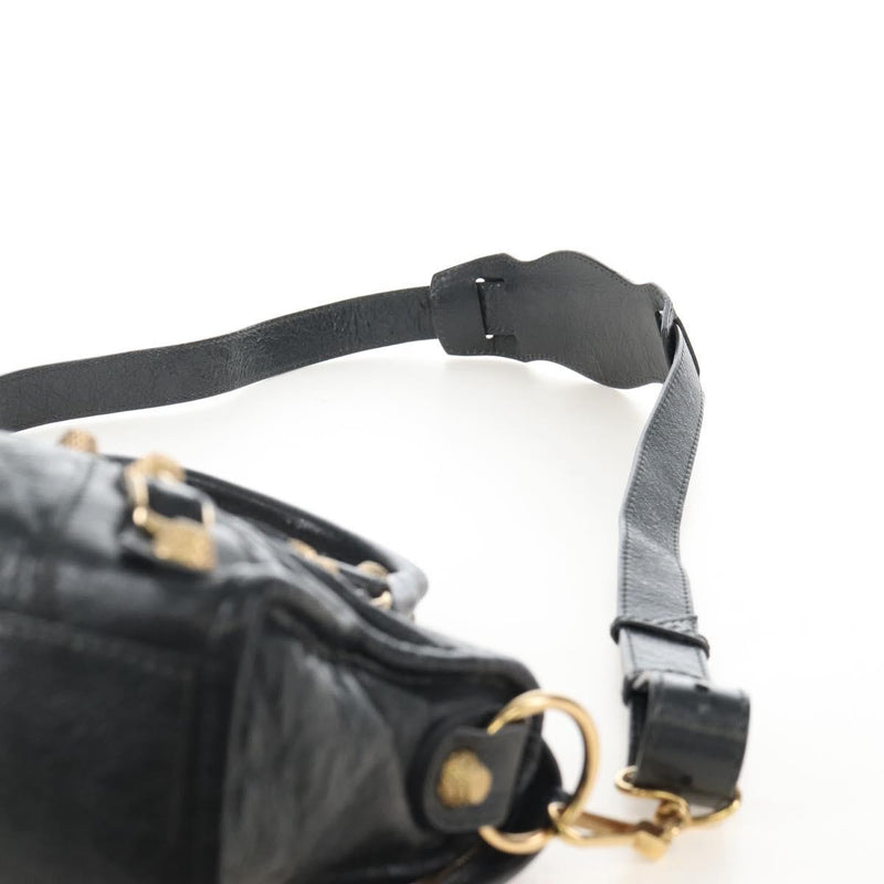 Balenciaga City Giant Studs Leather Gray Bag