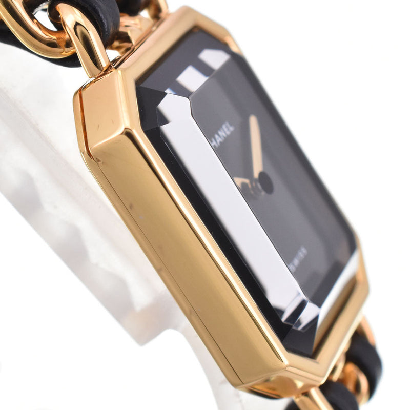 Chanel Premiere Rock Quartz Plated Metal And Leather Watches