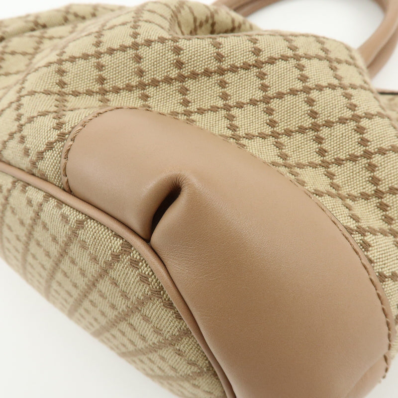 Gucci Sukey Diamante Canvas With Leather Beige Bag