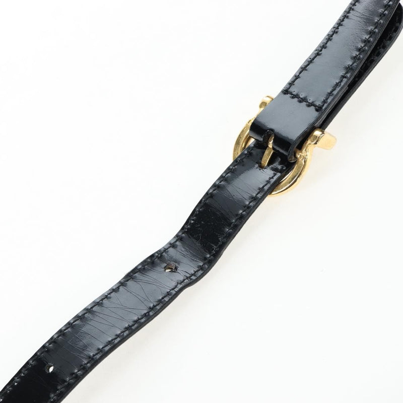 Salvatore Ferragamo Vala Patent Leather Black Patent_leather Bag