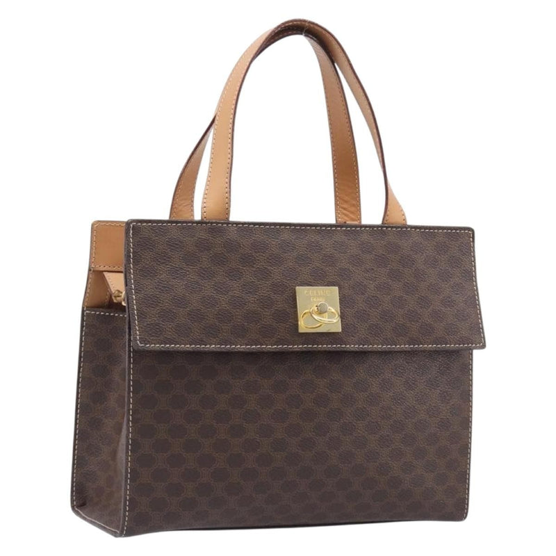 Celine Handbag Canvas Brown Bag