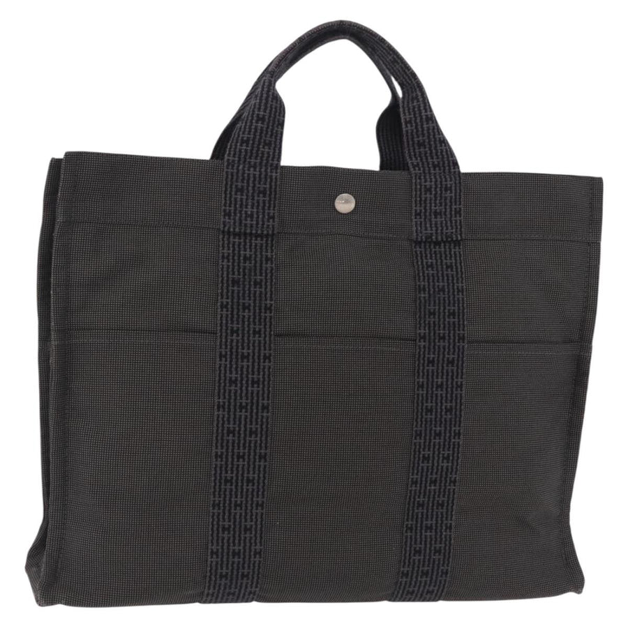 Hermes Fourre-Tout Herline Gray Canvas Bag