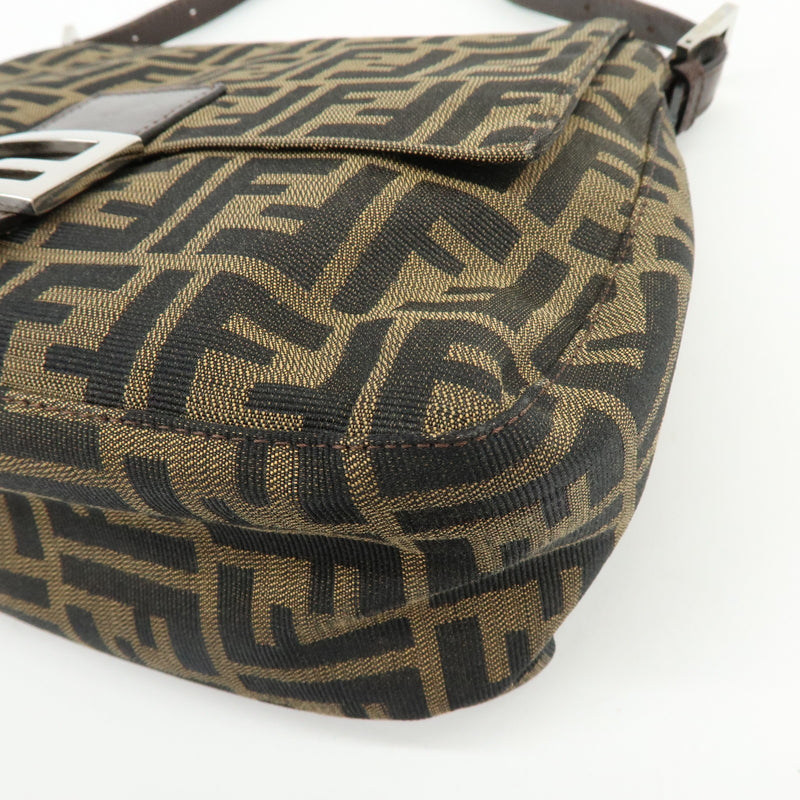 Fendi Mamma Baguette Monogram Canvas Brown Bag