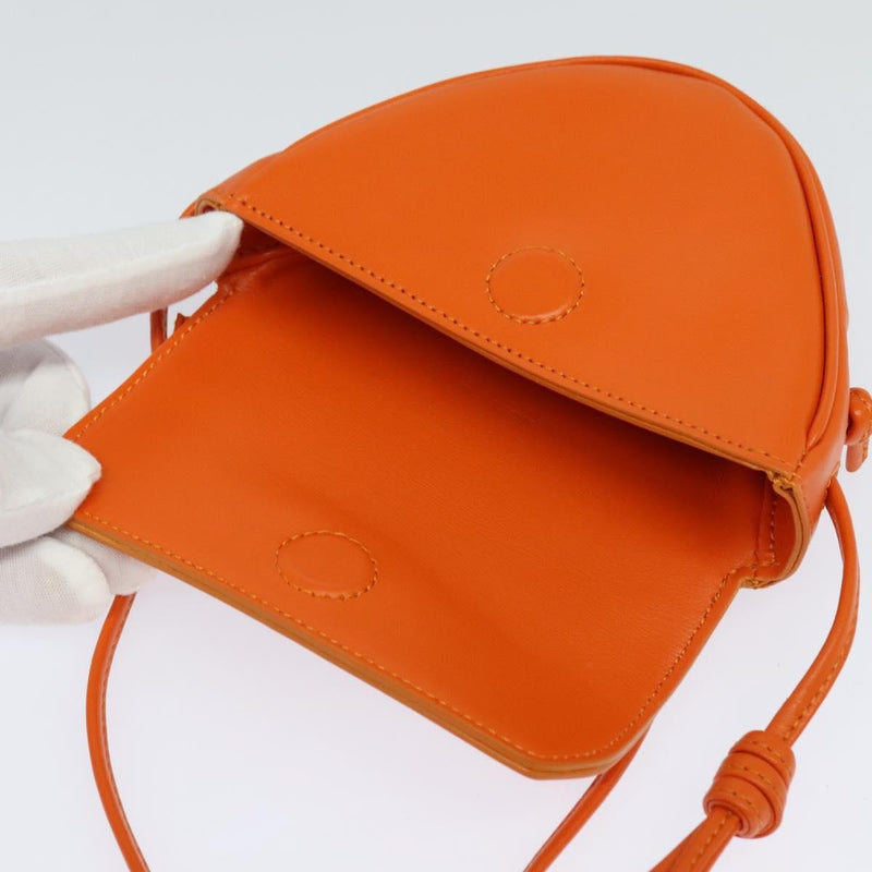 Celine Triangle Leather Orange Bag