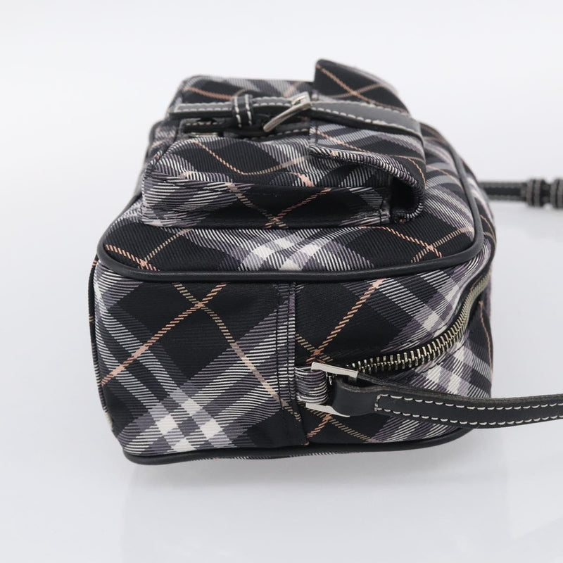 Burberry Nova Check Blue Label Nylon Black Bag