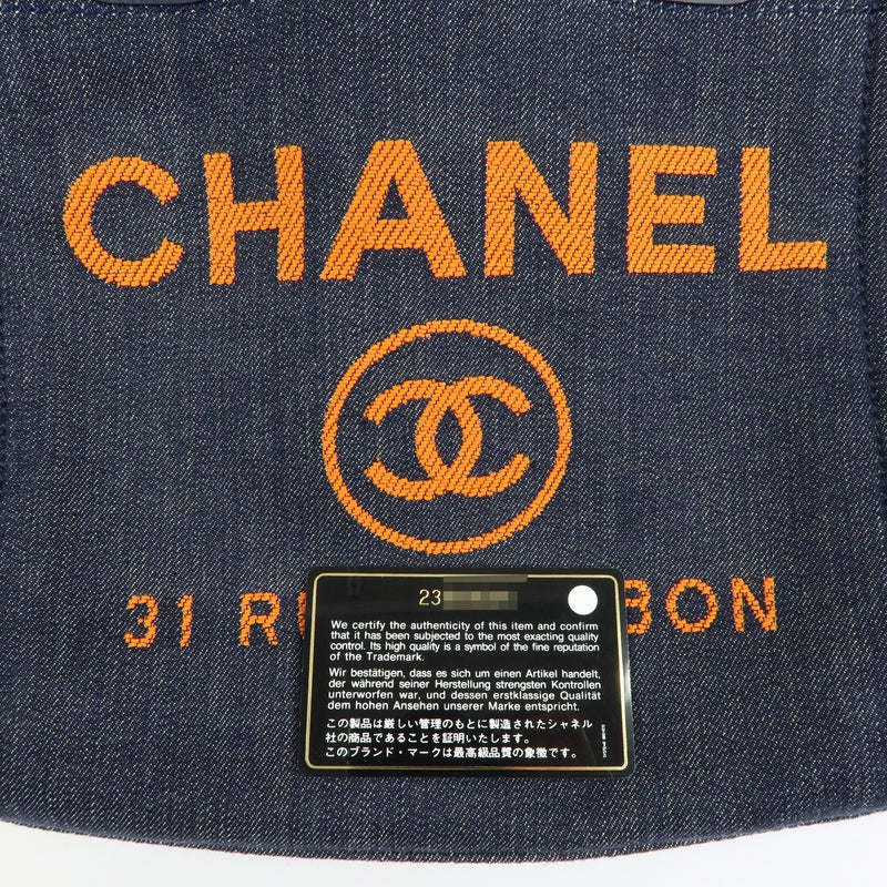 Chanel Deauville Denim Blue Denim_jeans Bag