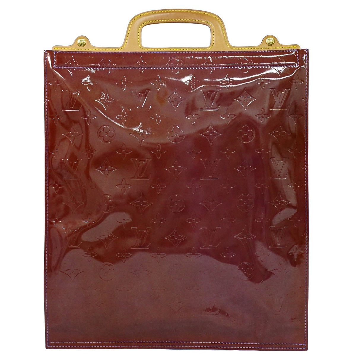 Louis Vuitton Stanton Monogram Vernis Purple Leather Bag