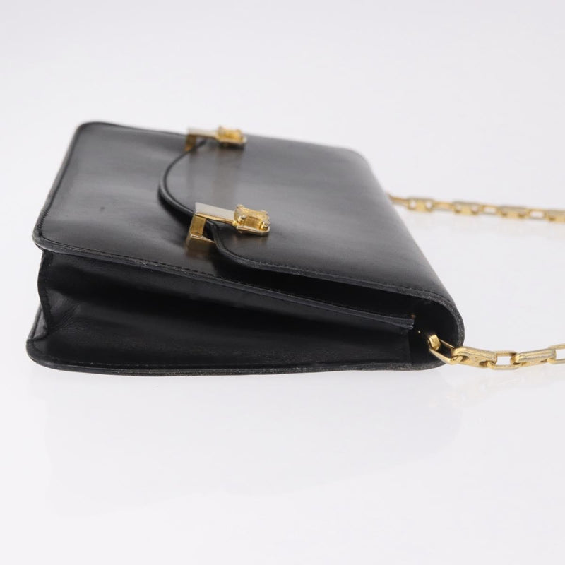 Celine Shoulder Leather Black Bag