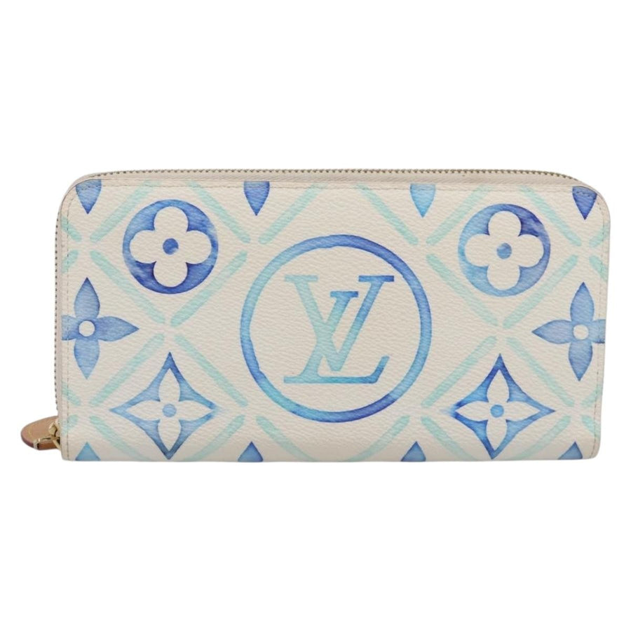 Louis Vuitton Zippy By The Pool Monogram Tile Canvas Blue Accessory