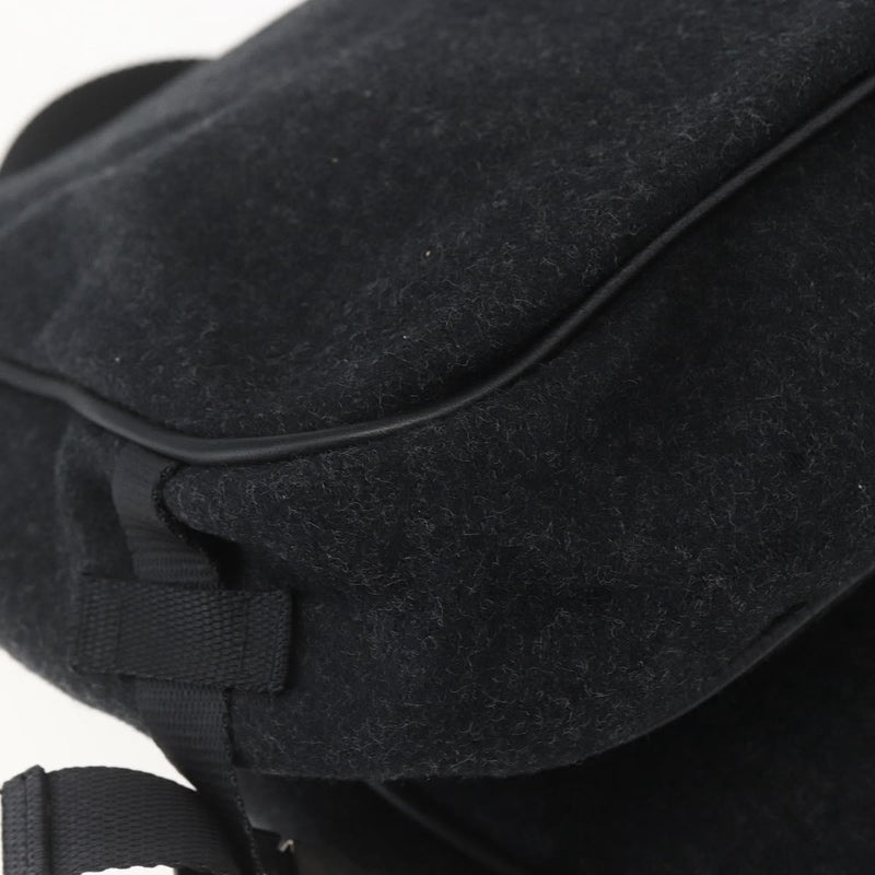 Prada Shoulder Wool Black Bag
