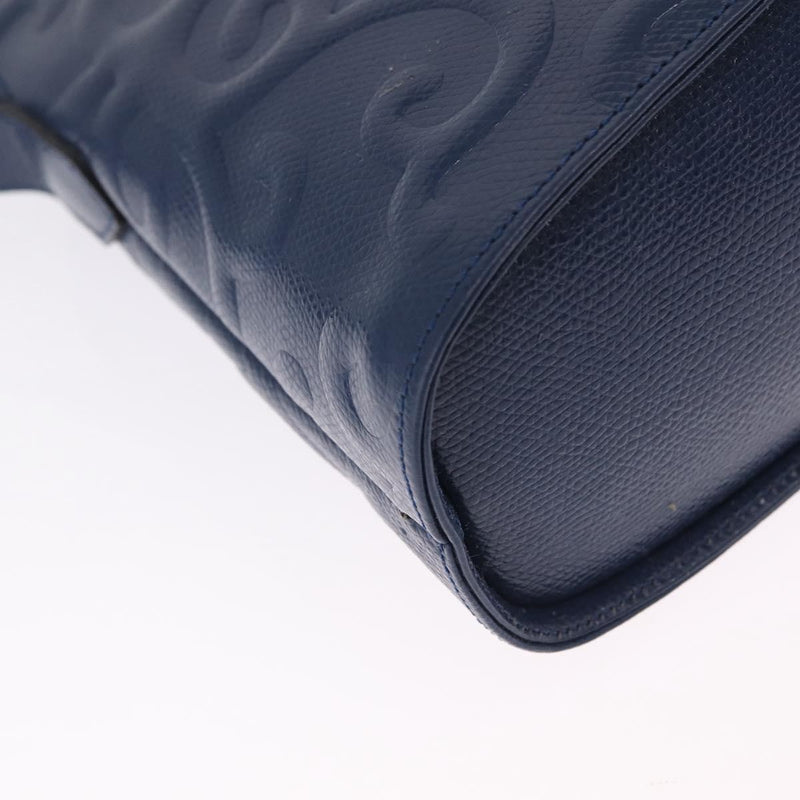 Saint Laurent Overseas Leather Navy Bag