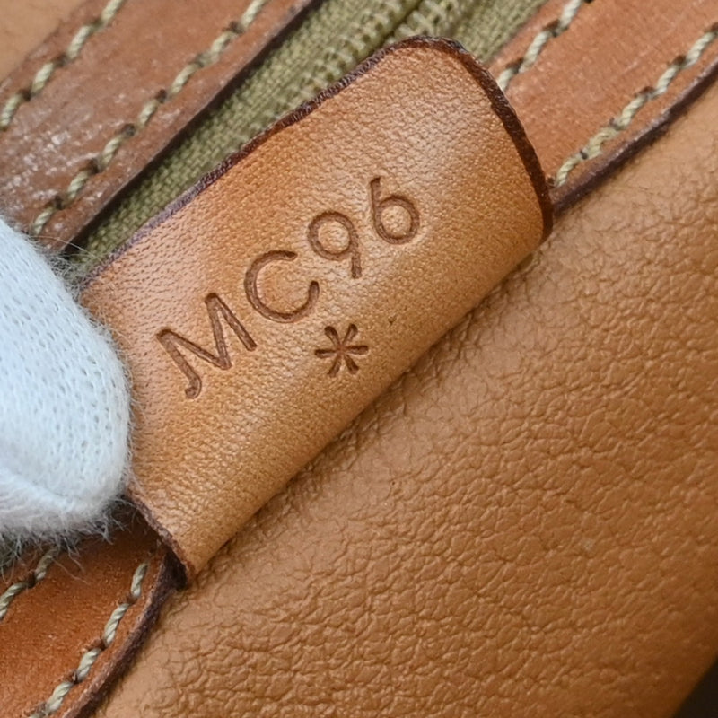 Celine Macadam Leather Brown Canvas Bag