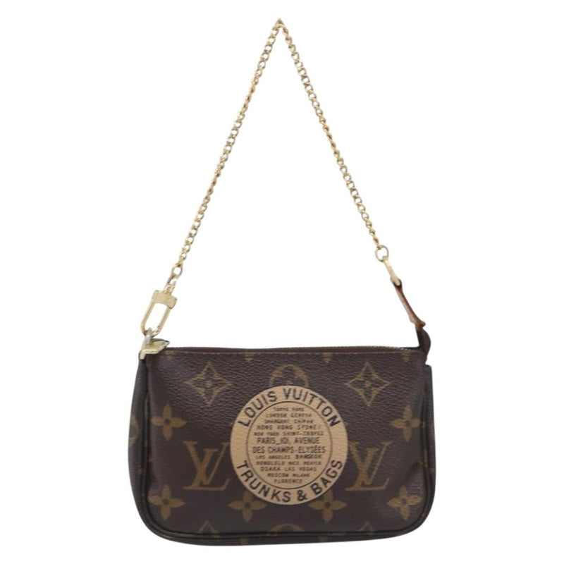 Louis Vuitton Pochette Accessoires Limited Edition Monogram Canvas Brown Bag