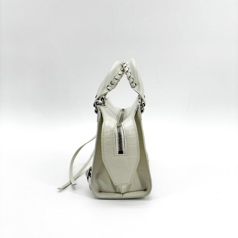 Balenciaga Neo Classic City Leather White Bag