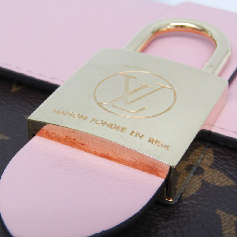Louis Vuitton Locky Monogram Canvas With Leather Brown Bag