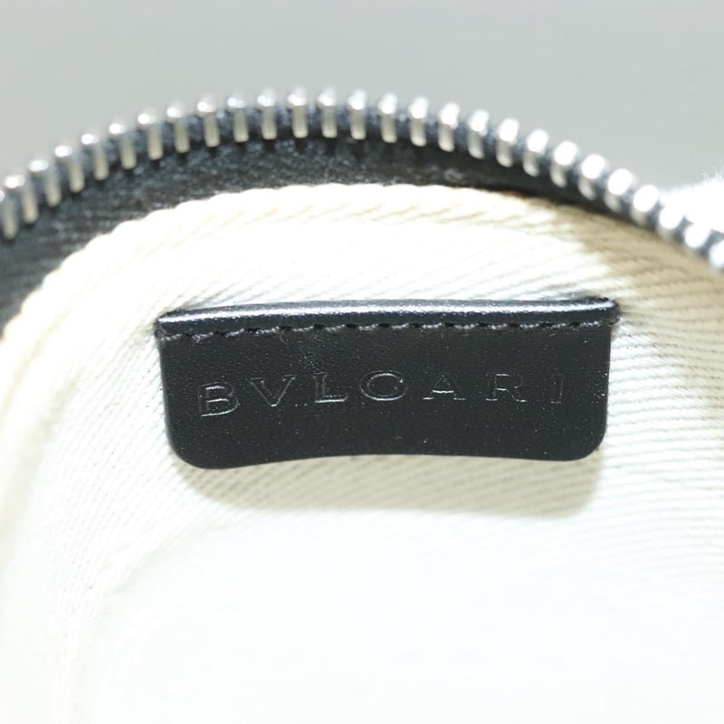 Bvlgari Logomania Canvas With Leather Blue Bag