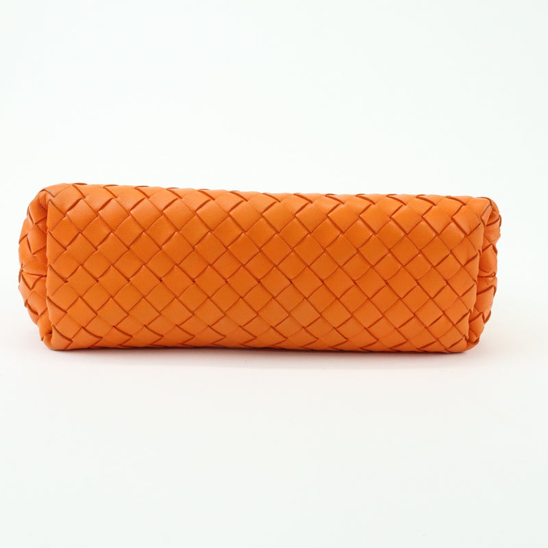 Bottega Veneta Olimpia Intrecciato Nappa Orange Leather Bag